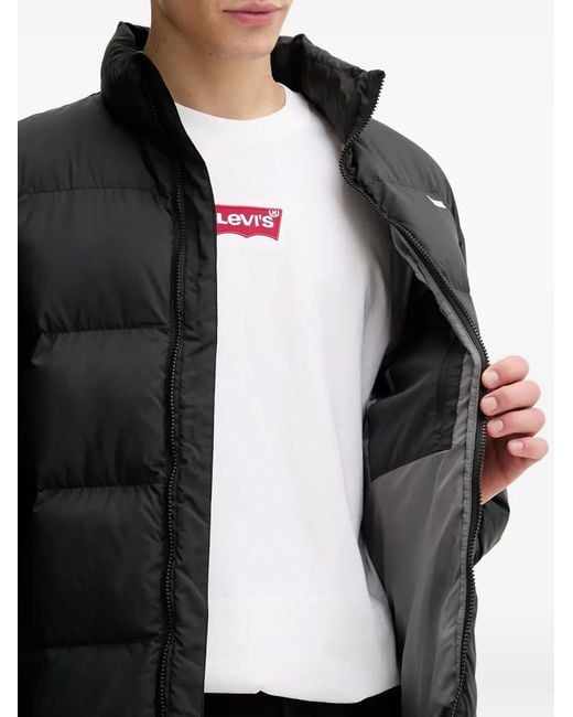 Levi's Black Padded Zip Jacket for men