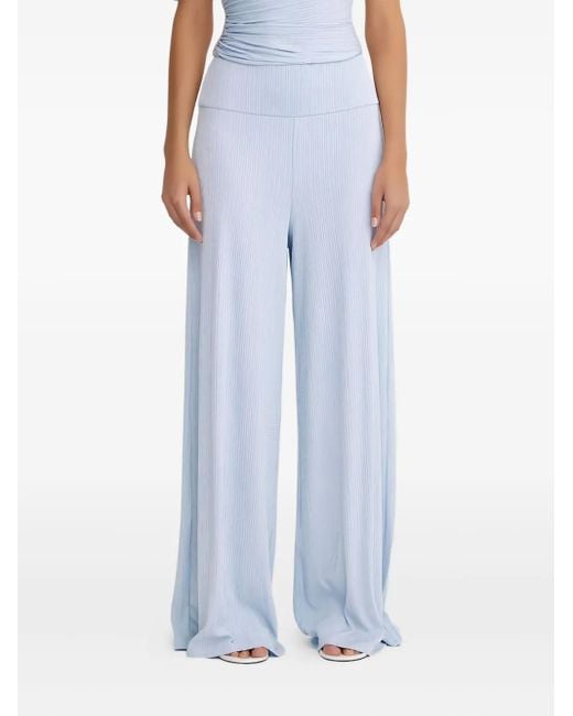 Pantalones anchos texturizados Significant Other de color Blue