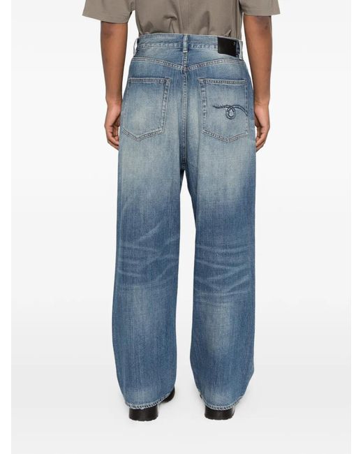 R13 Blue Venti Faded-Effect Jeans for men