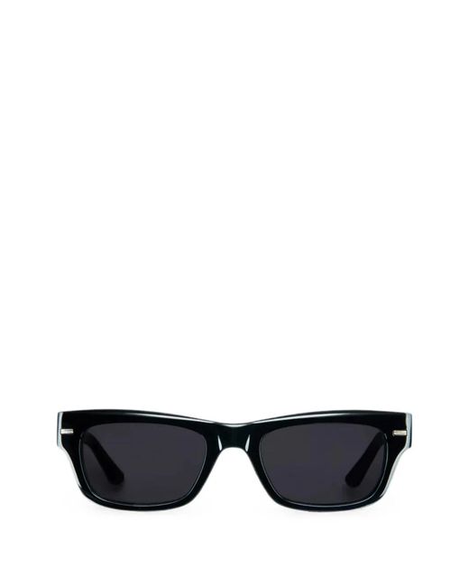 THISTLES Black The Jack Rectangle-Frame Sunglasses