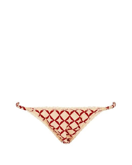 Laura Urbinati Pink Culotte À Imprimé Géométrique