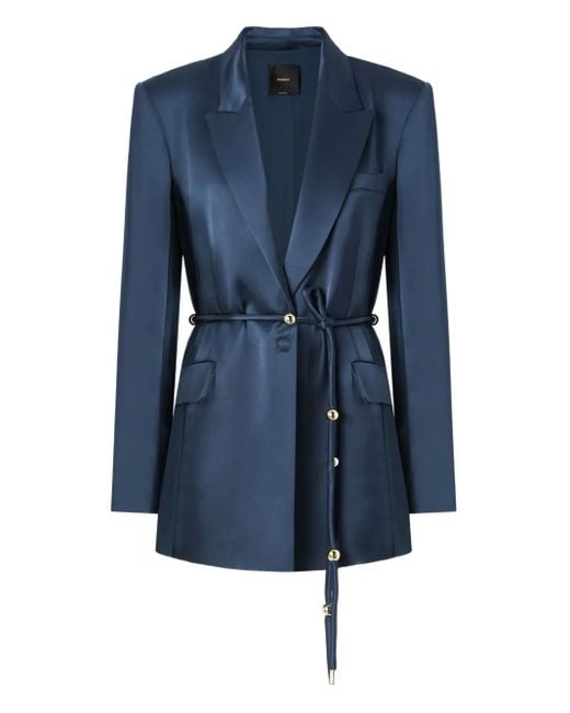 Pinko Blue Carillon Belted Jacket