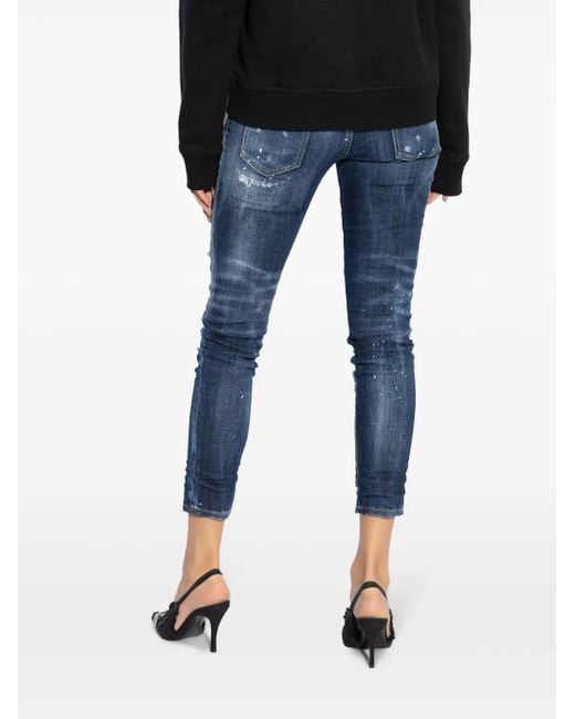 Jeans Con Applicazione di DSquared² in Blue