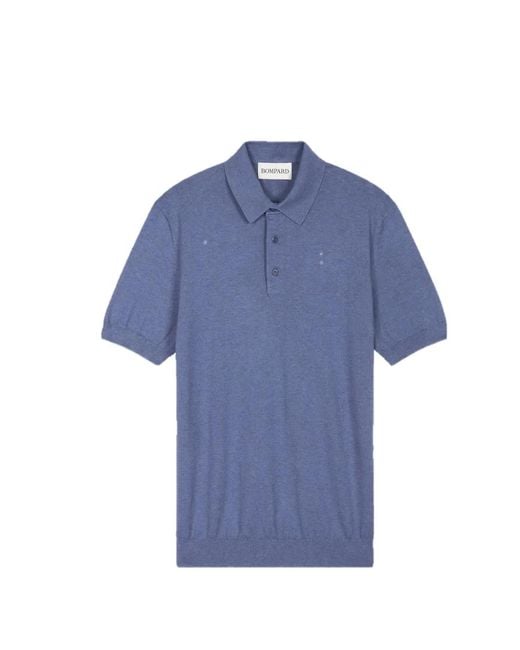 Bompard Blue Polo En Maille for men