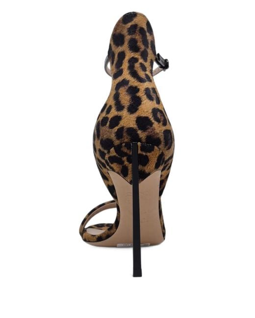 Casadei Black 100Mm Leather Heeled Sandals