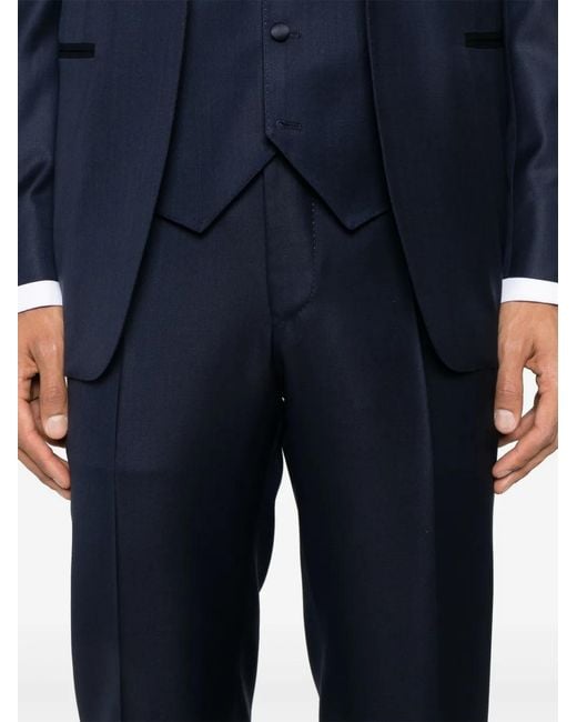 Canali Blue Three-Piece Suit for men
