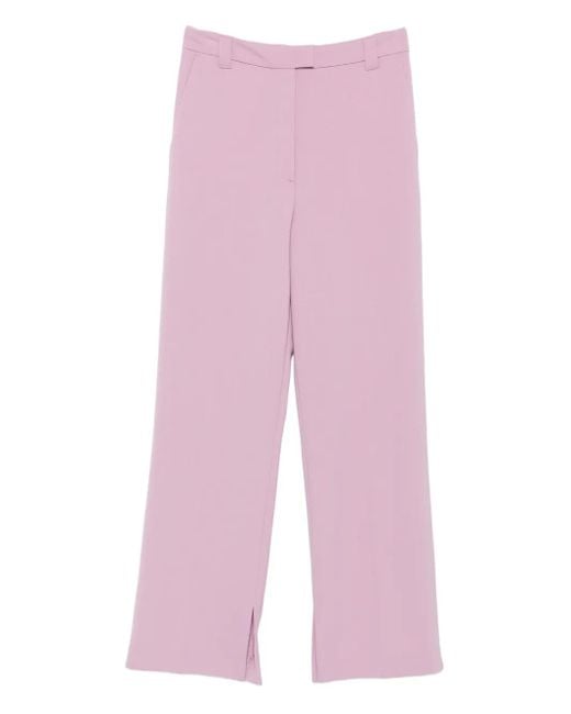 Marc O' Polo Pink Side-Slit Trousers