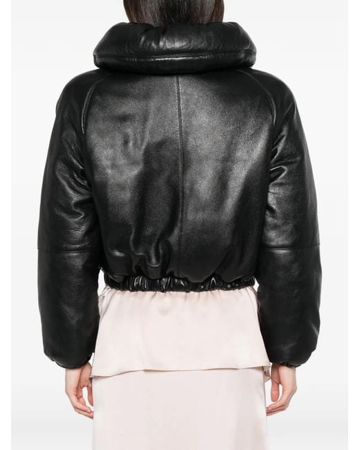 Chloé Black Padded Leather Jacket