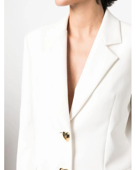 Moschino White Heart Blazer