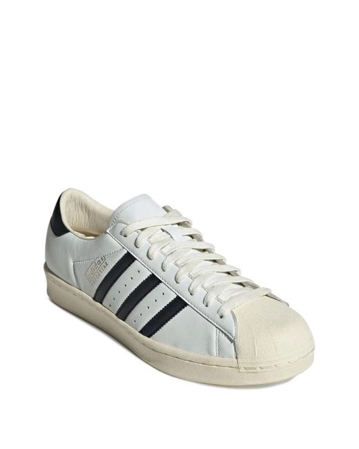 Adidas Originals White Superstar Vintage Sneakers for men