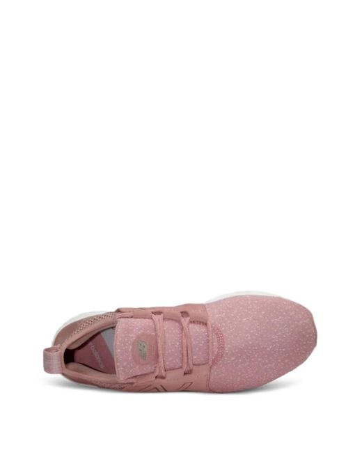 New Balance Pink Speckled Suede Trainers