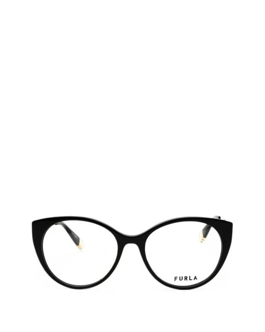Furla Black Cat-Eye Glasses