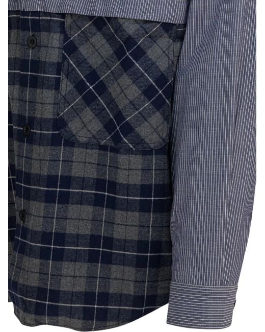 Comme des Garçons Blue Chest-Pocket Shirt for men