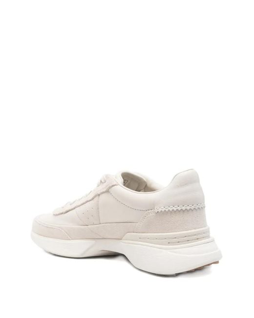 Clarks White Craft Pace Sneakers for men
