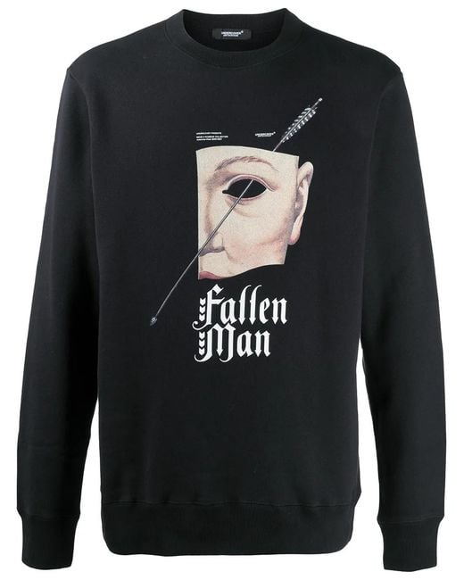 Undercover Black Graphic Print Sweatshirt for men