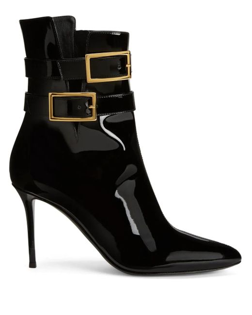 Giuseppe Zanotti Black Pearlie 105Mm Ankle Boots, Brand Size 37 Us Size 7