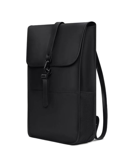 Rains Black W3 Flap Magnetic Backpack