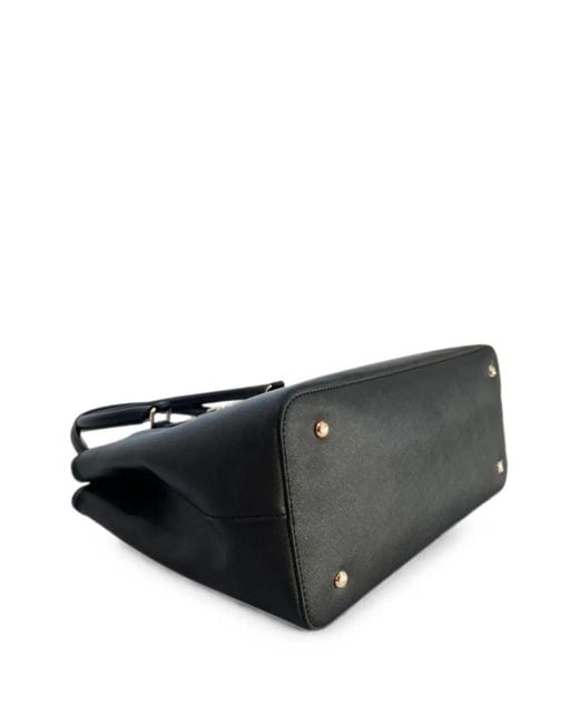 Twinset Black Logo-Plaque Shoulder Bag