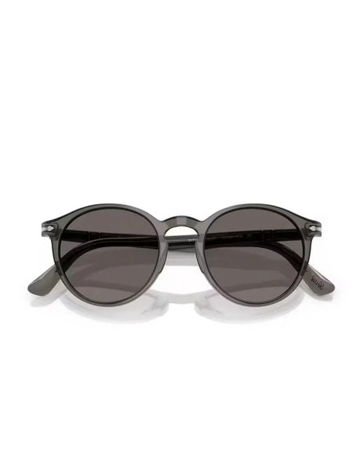 メンズ Persol ラウンドフレーム サングラス Gray