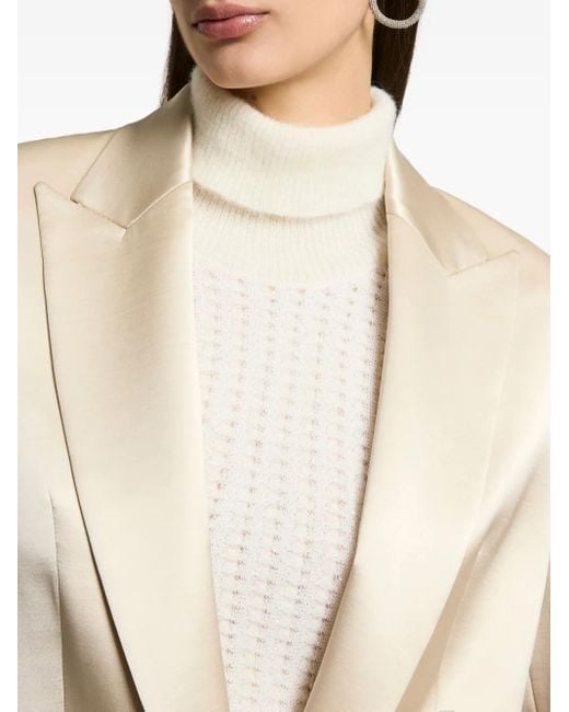 Peserico Natural Single-Breasted Blazer