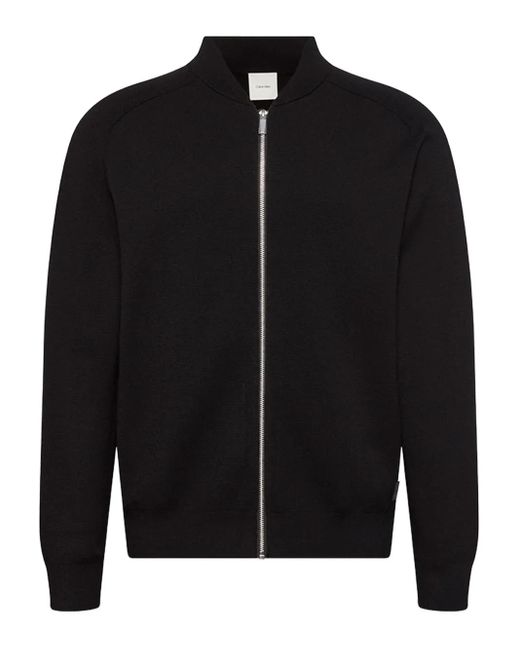 Calvin Klein Black Zip-Up Cardigan for men
