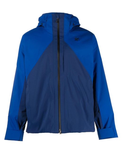 Goldwin Blue Panelled-design Hooded Jacket for men
