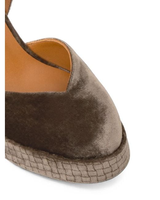 Castaner Brown Visby Velvet Pumps