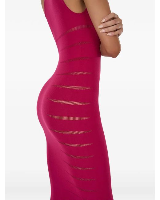 Wolford Pink Slash Midi Dress