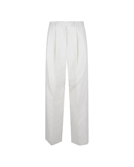 Givenchy White Double Pleat Pants