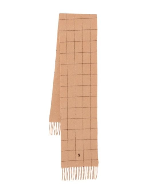 Polo Ralph Lauren Natural Checked Scarf for men