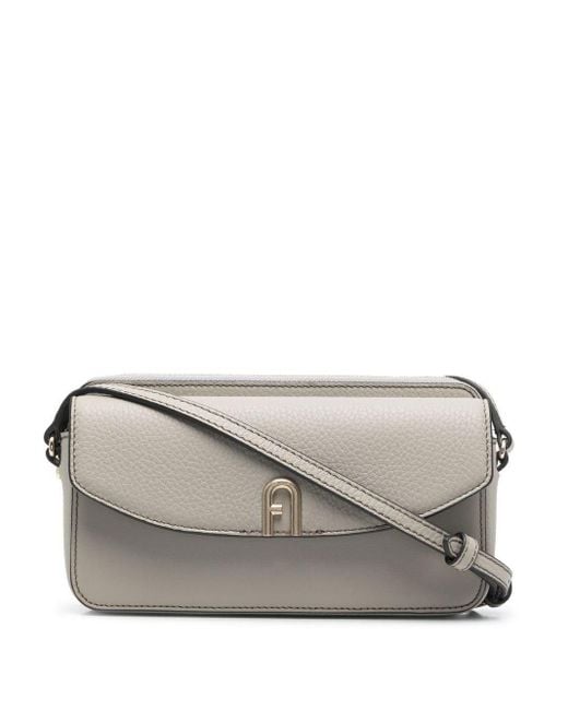 Furla Mini Leather Shoulder Bag in Grey (Grey) Lyst Australia