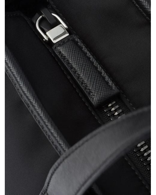 Prada Black Re-Nylon Logo Tote Bag for men