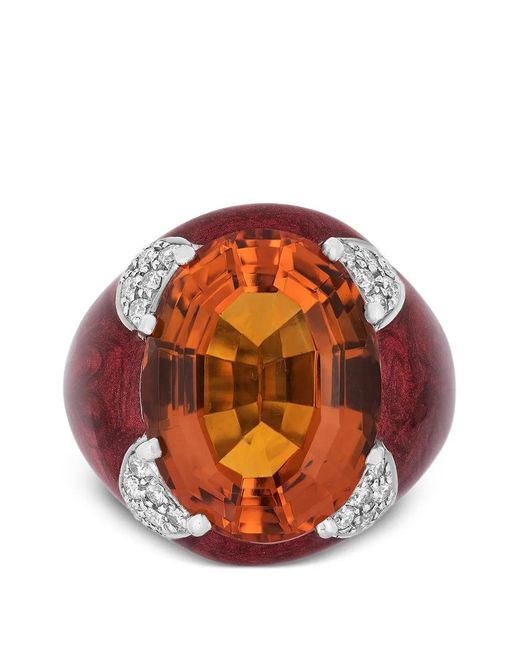 Andreoli Ovalen Ring in het Orange