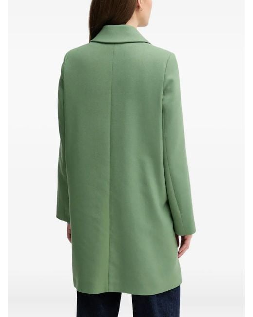 Benetton Green Buttoned Collared Coat