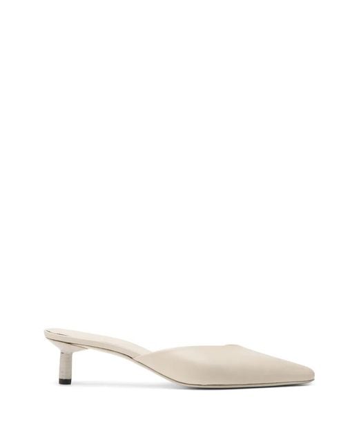 Marsèll White Heeled Mules