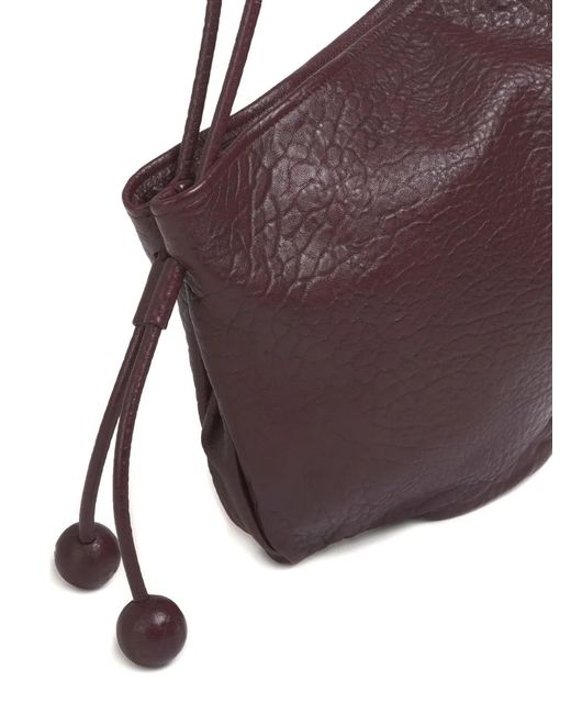 Marni Purple Small Nappa Shoulder Bag