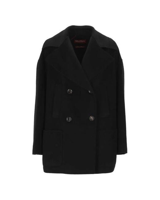 Max Mara Black Double-Breasted Jacket