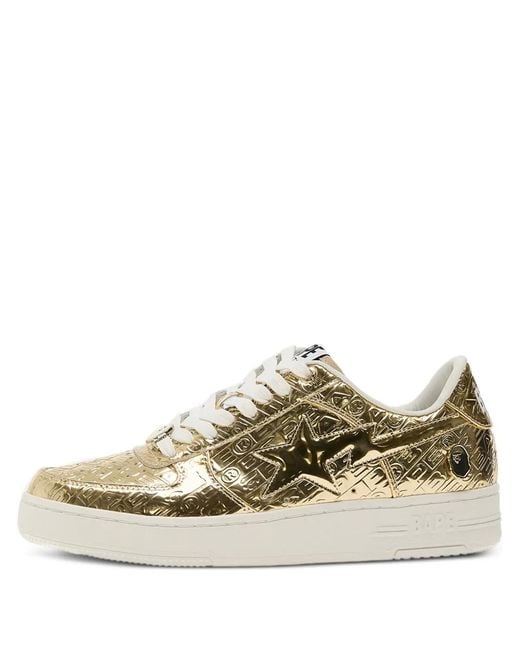 A Bathing Ape Bape Sta 5 Metallic Sneakers for men
