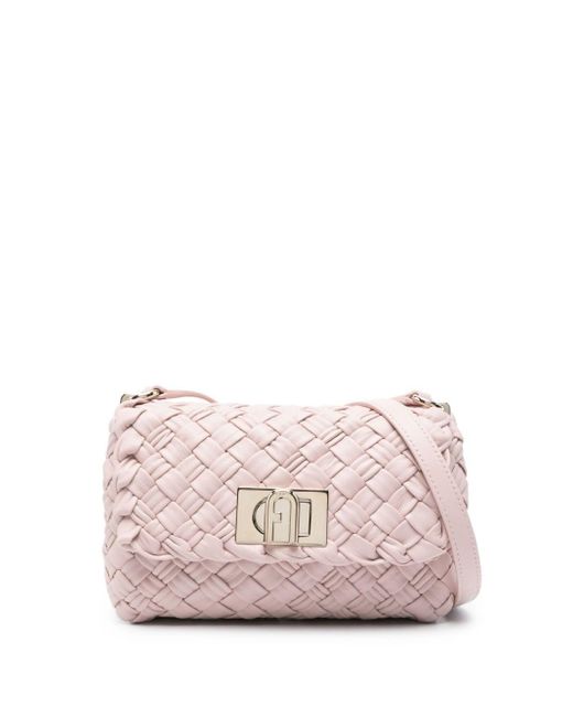 Furla Pink Gerla Leather Shoulder Bag
