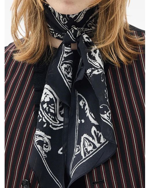 Ann Demeulemeester Black Kaare Pinstripe-Pattern Waistcoat for men
