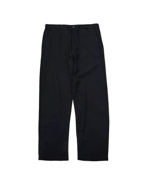 SELECTED Black Drawstring Trousers for men