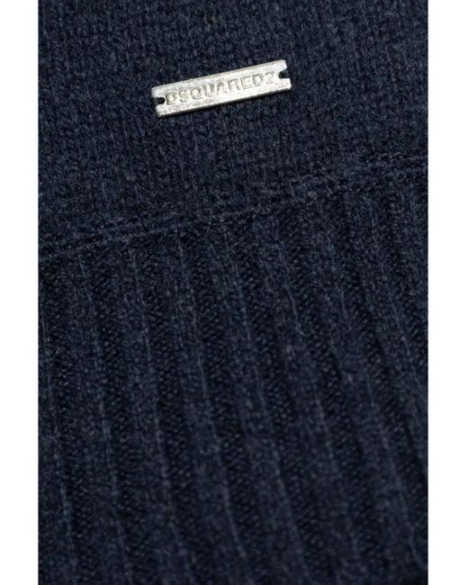 Pull En Maille Fine À Col Roulé DSquared² pour homme en coloris Blue