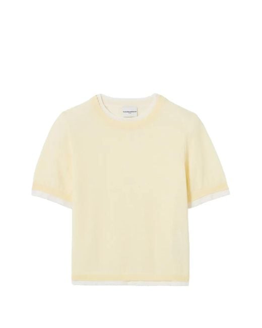 Claudie Pierlot Natural Contrast Knit Jumper