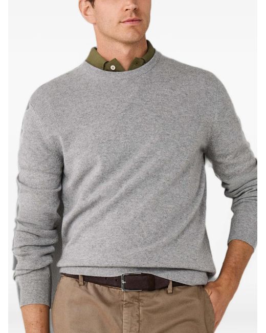 Hackett Gray Elbow-Patch Knit for men