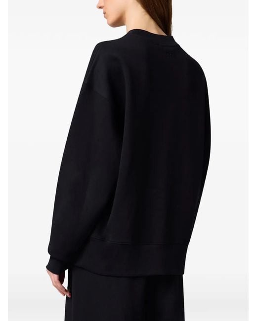 MSGM Black Logo-Patch Sweatshirt