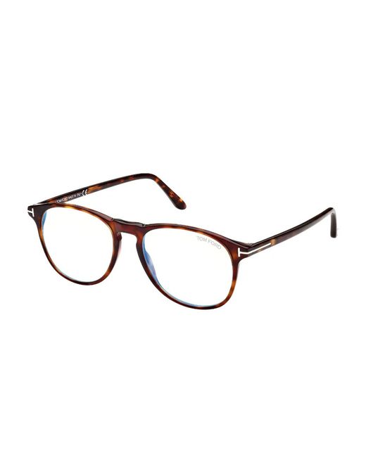 Tom Ford Brown Round-Frame Glasses