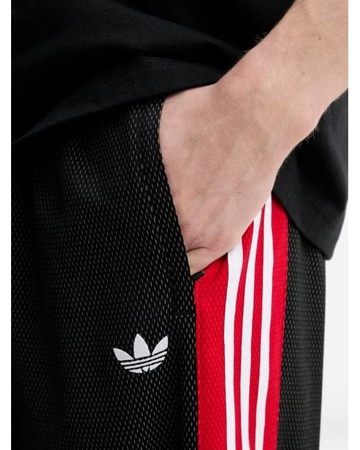 Adidas Black Mesh Track Pants for men