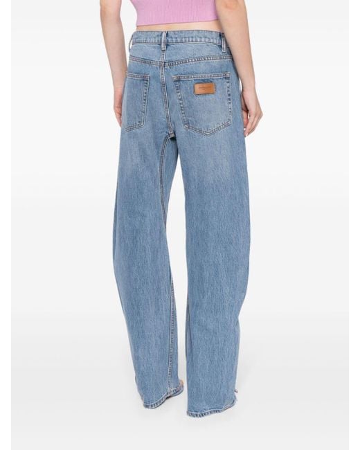Alexander Wang Blue Jeans mit verdrehtem Design