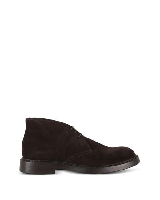 Doucal's Black Suede Desert Boots for men