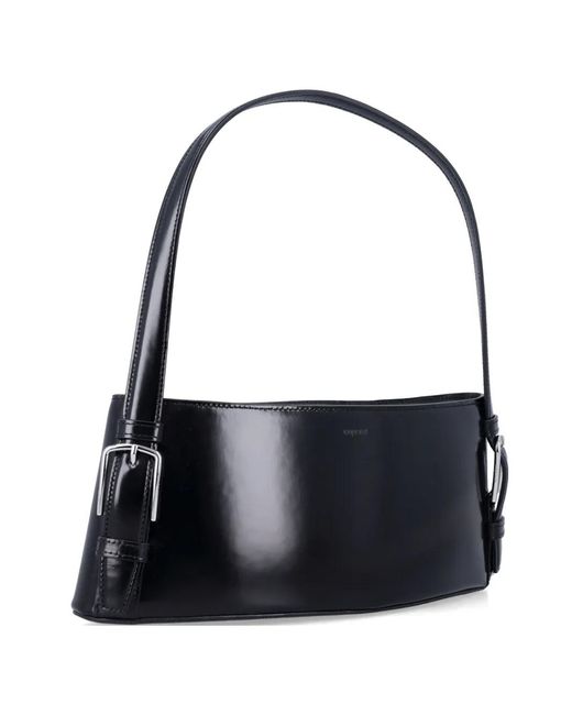 Coperni Black Ergonomic Leather Shoulder Bag